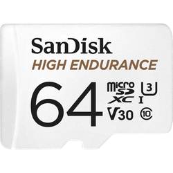SanDisk High Endurance Monitoring paměťová kartam miniSDXC 64 GB Class 10, UHS-I, UHS-Class 3, v30 Video Speed Class vč. SD adaptéru