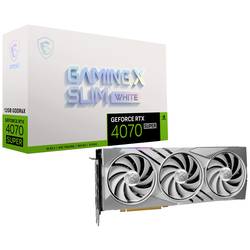 MSI grafická karta Nvidia GeForce RTX 4070 Super GAMING X SLIM WHITE 12 GB GDDR6X-RAM PCIe x16 HDMI™, DisplayPort