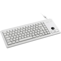 CHERRY Compact-Keyboard G84-4400 PS2 klávesnice německá, QWERTZ šedá integrovaný trackball, tlačítka myši, 19 aplikace