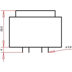 Gerth PTG383002 transformátor do DPS 1 x 230 V 2 x 15 V/AC 3.60 VA 120 mA