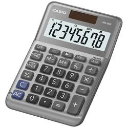 Casio MS-80F stolní kalkulačka šedá Displej (počet míst): 8 na baterii, solární napájení (š x v x h) 101 x 148.5 x 27.6 mm
