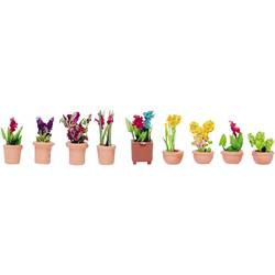 NOCH 14080 Okrasné rostliny v malých květináčích hotový model