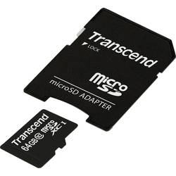 Transcend Premium paměťová karta microSDXC Industrial 64 GB Class 10, UHS-I vč. SD adaptéru
