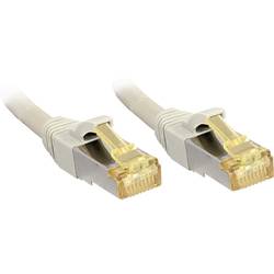 LINDY 47266 RJ45 síťové kabely, propojovací kabely CAT 6a (surový kabel CAT 7) S/FTP 5.00 m šedá s ochranou 1 ks
