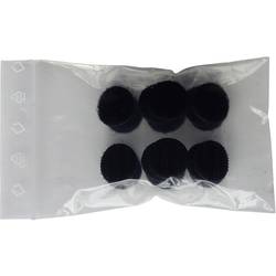 TRU COMPONENTS 685-330-Bag kulaté suché zipy lepicí háčková a flaušová část (Ø) 20 mm černá 8 pár