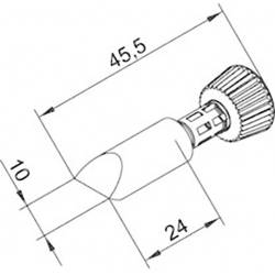 Ersa 0102CDLF100/SB pájecí hrot dlátový Velikost hrotů 10 mm Délka hrotů 45.5 mm Obsah 1 ks