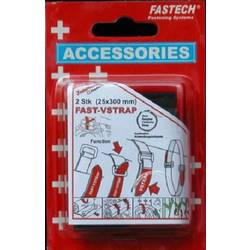 FASTECH® 688-330KC pásek se suchým zipem s páskem háčková a flaušová část (d x š) 300 mm x 25 mm černá, červená 2 ks
