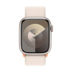 Apple Watch Series 9 GPS + Cellular 41 mm hliníkový plášť Řemínek Sport Loop Starlight (hvězdný svit)