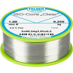 Felder Löttechnik ISO-Core Clear SAC305 pájecí cín cívka Sn96,5Ag3Cu0,5 0.250 kg 1 mm