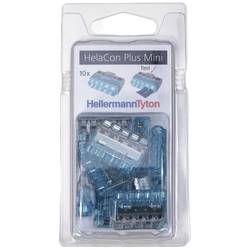 HellermannTyton HCPM-5-Blister-PC-BU/CL (10) 148-90057 kabelová svorka, PIN: 5, 450 V, 24 A, 10 ks