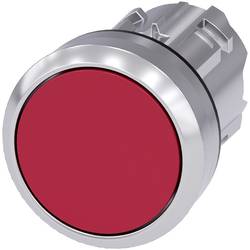 Siemens 3SU10500AB200AA0 3SU1050-0AB20-0AA0 tlačítko kovový přední prstenec, Vysoký lesk , plochý hmatník červená 1 ks