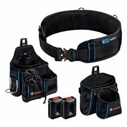 Bosch Professional Kit belt 93, GWT 2, GWT 4, 2x holder 1600A0265P pro řemeslníky, pro údržbáře Opasek na nářadí