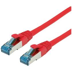 Value 21.99.1926 RJ45 síťové kabely, propojovací kabely CAT 6A S/FTP 7.00 m červená (jasná) dvoužilový stíněný, bez halogenů, samozhášecí 1 ks