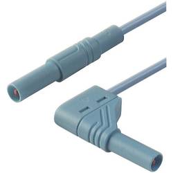 SKS Hirschmann MLS WG 200/1 bl bezpečnostní měřicí kabely [lamelová zástrčka 4 mm - lamelová zástrčka 4 mm] 2.00 m, modrá, 1 ks