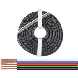 Donau Elektronik 519-010 lanko/ licna 5 x 0.25 mm² černá, zelená, červená, modrá, bílá 10 m