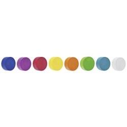 Magnetoplan magnet Circle (Ø) 30 mm modrá, růžová, červená, oranžová, žlutá, zelená, modrozelená, bílá 8 ks 16654810