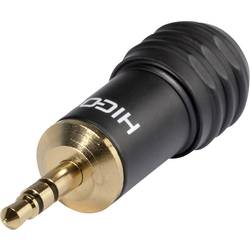 Hicon HI-J35S04 jack konektor 3.5 mm zástrčka, rovná Pólů: 3 stereo černá 1 ks