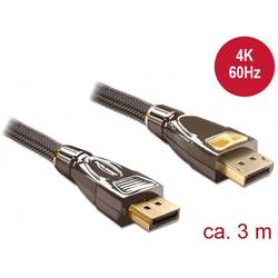 Delock DisplayPort kabel Konektor DisplayPort, Konektor DisplayPort 3.00 m antracitová 82772 Kabel DisplayPort