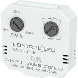 ORBIS Zeitschalttechnik OB200010 stmívač pod omítku Vhodné pro svítidlo: žárovka, energeticky úsporná žárovka, halogenová žárovka, LED žárovka bílá