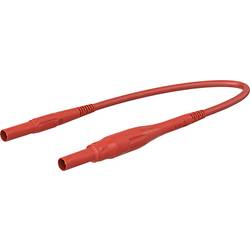 Stäubli XSMF-419 měřicí kabel [4mm bezpečnostní zástrčka - 4mm bezpečnostní zástrčka] 1.50 m, červená, 1 ks