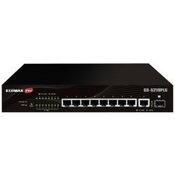 EDIMAX GS-5210PLG síťový switch RJ45/SFP, 8 + 2 porty, 20 GBit/s, funkce PoE
