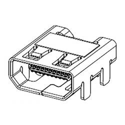 Molex 467651301 HDMI konektor zásuvka Pólů: 19 1 ks Tape on Full reel