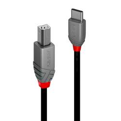 LINDY USB kabel USB 2.0 USB-C ® zástrčka, USB-B zástrčka 2.00 m černá 36942