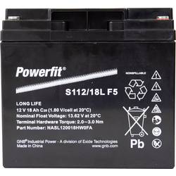 GNB Powerfit Powerfit S112/18L F5 S112/18LF5 olověný akumulátor 12 V 18 Ah olověný se skelným rounem (š x v x h) 181.5 x 167.5 x 77 mm šroubované M6 bezúdržbové