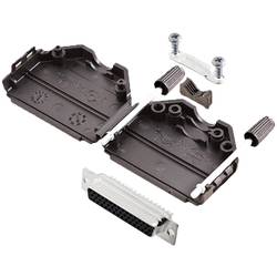 TRU COMPONENTS TCDPPK25BKHDS44K 7709056 sada D-SUB zásuvková lišta 180 ° Pólů: 44 pájecí kalíšek 1 ks