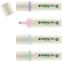 Edding zvýrazňovač textu 4-24-4-1000 pastelová fialová, pastelová zelená, pastelová růžová, pastelová modrá 2 mm, 5 mm 4 ks