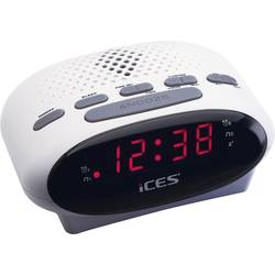 ICES ICR-210 radiobudík FM FM funkce alarmu bílá