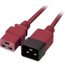 LINDY IEC prodlužovací kabel [1x IEC zástrčka C20 16 A - 1x IEC C19 zásuvka 16 A] 2.00 m červená