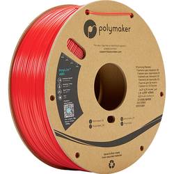 Polymaker PE01004 PolyLite vlákno pro 3D tiskárny ABS plast Bez zápachu 1.75 mm 1000 g červená 1 ks
