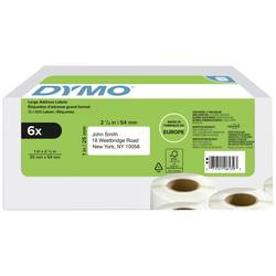 DYMO etikety v roli 25 x 54 mm bílá 3000 ks trvalé 2177564 přepravní štítky