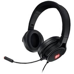 CHERRY JA-2200-2 Gaming Sluchátka On Ear kabelová 7.1 Surround černá Vypnutí zvuku mikrofonu, regulace hlasitosti, složitelná