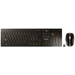 CHERRY JD-9100CH-2 bezdrátový, bezdrátový sada klávesnice a myše švýcarská, QWERTZ černá