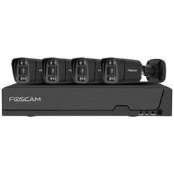 Foscam FNA108E-B4-2T black LAN IP-sada bezpečnostní kamery 8kanálový se 4 kamerami 3840 x 2160 Pixel