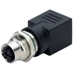 Lütze M12-RJ45 F/F 180° 8/8 Cat.6A Vestavná zásuvka RJ45, 490231, piny: 8, 1 ks