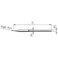 Ersa 212 BD LF pájecí hrot tužkový Velikost hrotů 0.4 mm Obsah 1 ks