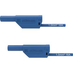 Schützinger VSFK 8700 / 1 / 200 / BL bezpečnostní měřicí kabely [4 mm zástrčka - 4 mm zástrčka] 200.00 cm, modrá, 1 ks