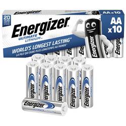 Energizer Ultimate FR6 tužková baterie AA lithiová, 3000 mAh, 1.5 V, 10 ks