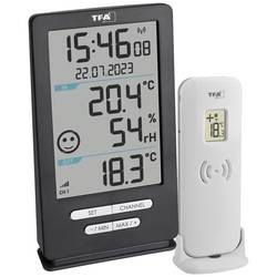 TFA Dostmann Funk-Thermometer XENA HOME bezdrátový digitální teploměr antracitová