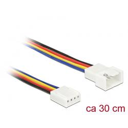 PC větrák kabel [1x zástrčka pro PC větrák 4pólová - 1x zásuvka pro PC větrák 4pólová] 0.30 m barevná Delock