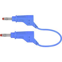 Stäubli XZG425/SIL bezpečnostní měřicí kabely [lamelová zástrčka 4 mm - lamelová zástrčka 4 mm] 1.00 m, modrá, 1 ks