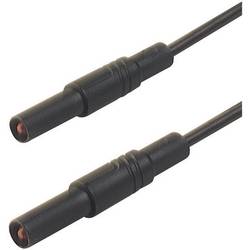 SKS Hirschmann MLS GG 200/1 sw bezpečnostní měřicí kabely [lamelová zástrčka 4 mm - lamelová zástrčka 4 mm] 2.00 m, černá, 1 ks