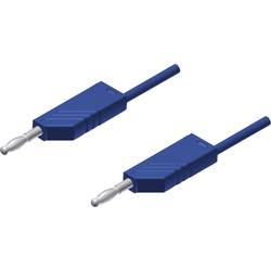 SKS Hirschmann MLN 200/2,5 BL měřicí kabel [lamelová zástrčka 4 mm - lamelová zástrčka 4 mm] 2.00 m, modrá, 1 ks