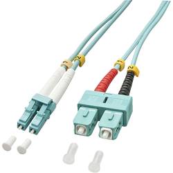 LINDY 46392 optické vlákno optické vlákno kabel 3.00 m modrá [1x zástrčka LC - 1x zástrčka SC] 50/125 µ Multimode OM3