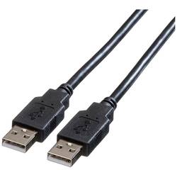 Roline USB kabel USB 2.0 USB-A zástrčka, USB-A zástrčka 0.80 m černá stíněný 11.02.8908