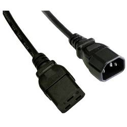 Akyga napájecí kabel [1x IEC C19 zásuvka 16 A - 1x IEC zástrčka C14 10 A] 1.80 m černá
