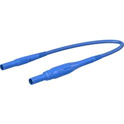 Stäubli XSMF-419 měřicí kabel [4mm bezpečnostní zástrčka - 4mm bezpečnostní zástrčka] 1.00 m, modrá, 1 ks